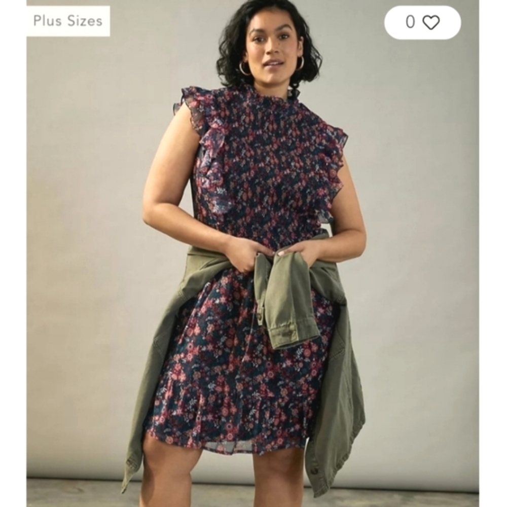 NWT Anthropologie Ranna Gill Katya Ruffled Mini Dress